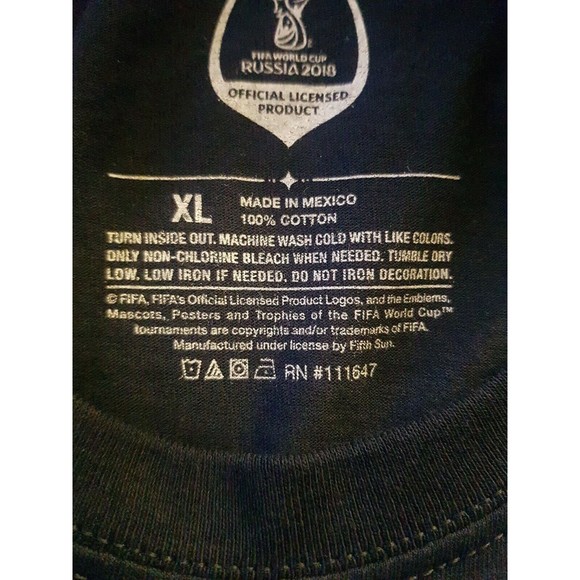 Russia 20018 T-Shirt Mens Womens Sz XL Fifa World Cup Unisex Graphic Print Logo - Picture 9 of 11